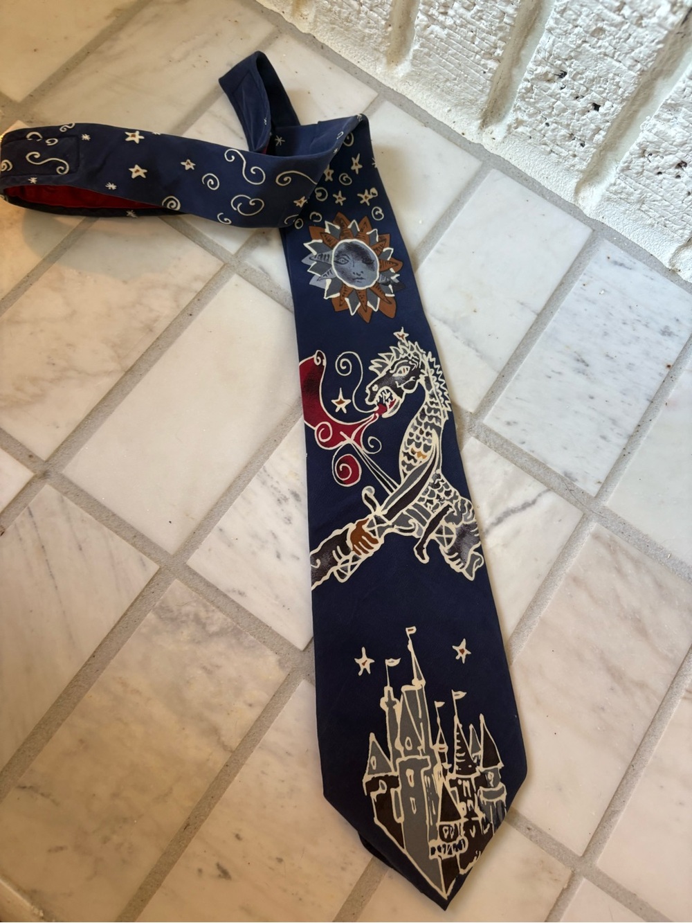 House of Stuart Jennifer Eve Vintage Silk Tie